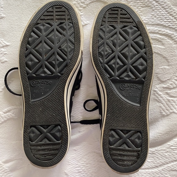 Converse All Star Black/ Multi Color Double Tongue Chuck Taylor Sneakers Sz 7 - Picture 7 of 10